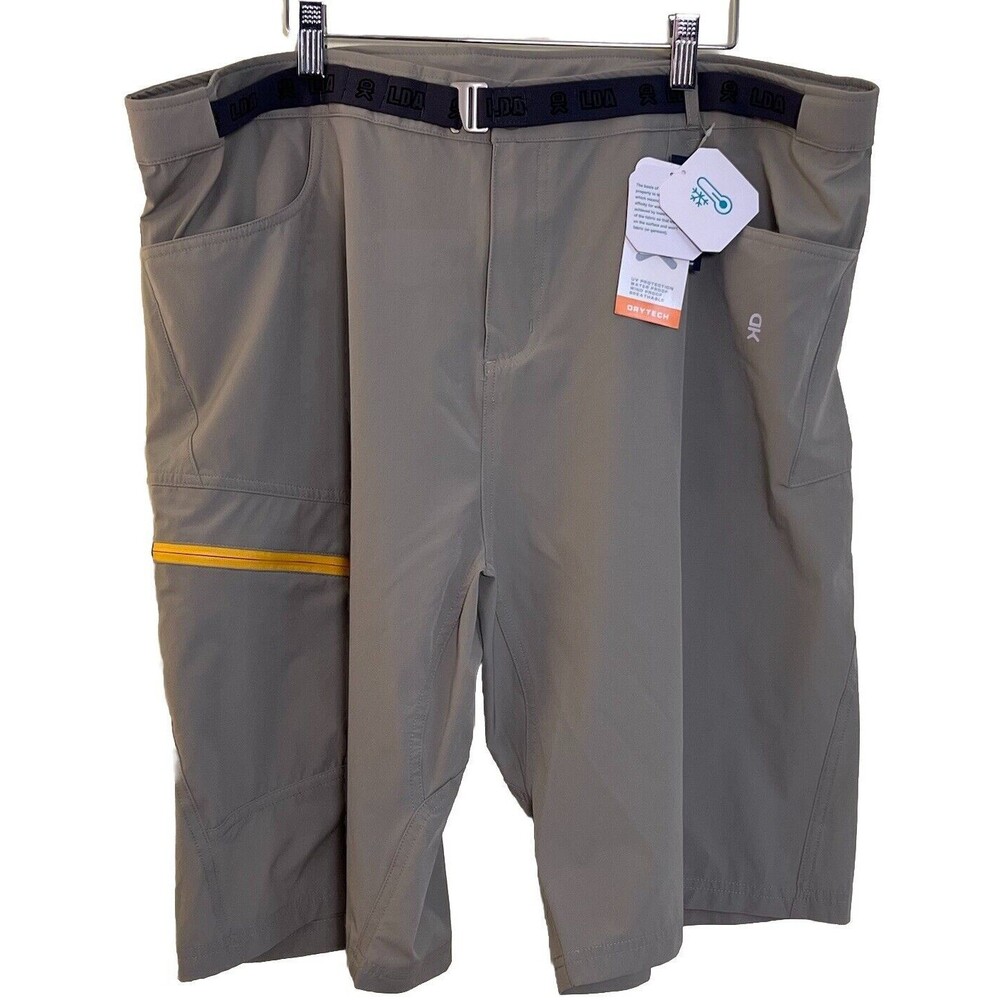Little Donkey Andy Shorts Mens XXL Khaki Cargo Belted Quick Dry Lightweight